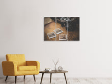 Laden Sie das Bild in den Galerie-Viewer, Leinwandbild 3-teilig Retro Reise