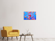 Laden Sie das Bild in den Galerie-Viewer, Leinwandbild 3-teilig Bunte Quallen