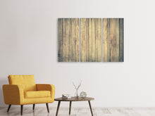 Laden Sie das Bild in den Galerie-Viewer, Leinwandbild 3-teilig Bretter Wand