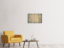 Laden Sie das Bild in den Galerie-Viewer, Leinwandbild 3-teilig Bretter Wand