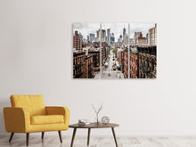 Laden Sie das Bild in den Galerie-Viewer, Leinwandbild 3-teilig Irgendwo in Manhattan