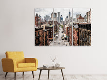 Laden Sie das Bild in den Galerie-Viewer, Leinwandbild 3-teilig Irgendwo in Manhattan