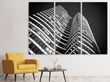 Laden Sie das Bild in den Galerie-Viewer, Leinwandbild 3-teilig Close up Hochhaus