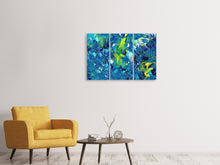 Laden Sie das Bild in den Galerie-Viewer, Leinwandbild 3-teilig Wand Malerei