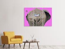 Laden Sie das Bild in den Galerie-Viewer, Leinwandbild 3-teilig Tierische Fortbewegung