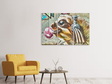 Laden Sie das Bild in den Galerie-Viewer, Leinwandbild 3-teilig Da rockt der Hund