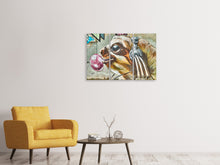 Laden Sie das Bild in den Galerie-Viewer, Leinwandbild 3-teilig Da rockt der Hund