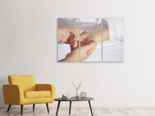 Laden Sie das Bild in den Galerie-Viewer, Leinwandbild 3-teilig Handmassage