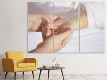 Laden Sie das Bild in den Galerie-Viewer, Leinwandbild 3-teilig Handmassage