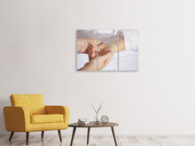 Laden Sie das Bild in den Galerie-Viewer, Leinwandbild 3-teilig Handmassage