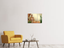 Laden Sie das Bild in den Galerie-Viewer, Leinwandbild 3-teilig XL Buddha