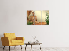 Laden Sie das Bild in den Galerie-Viewer, Leinwandbild 3-teilig XL Buddha