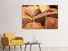 Laden Sie das Bild in den Galerie-Viewer, Leinwandbild 3-teilig Die Brotsorten