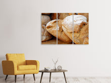 Laden Sie das Bild in den Galerie-Viewer, Leinwandbild 3-teilig Gesundes Brot