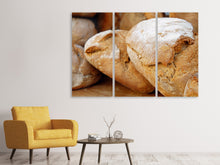 Laden Sie das Bild in den Galerie-Viewer, Leinwandbild 3-teilig Gesundes Brot