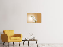 Laden Sie das Bild in den Galerie-Viewer, Leinwandbild 3-teilig Weisse Orchideen XL