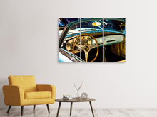 Laden Sie das Bild in den Galerie-Viewer, Leinwandbild 3-teilig Oldtimer Interieur
