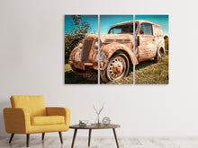 Laden Sie das Bild in den Galerie-Viewer, Leinwandbild 3-teilig Oldtimer mit Rost