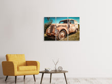 Laden Sie das Bild in den Galerie-Viewer, Leinwandbild 3-teilig Oldtimer mit Rost