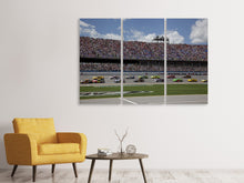 Laden Sie das Bild in den Galerie-Viewer, Leinwandbild 3-teilig In Nascar