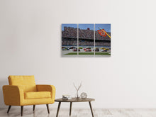 Laden Sie das Bild in den Galerie-Viewer, Leinwandbild 3-teilig Autorennen in Nascar