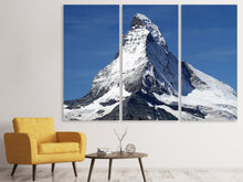 Laden Sie das Bild in den Galerie-Viewer, Leinwandbild 3-teilig Matterhorn Schweiz