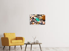 Laden Sie das Bild in den Galerie-Viewer, Leinwandbild 3-teilig Bunte Edelsteine XXL