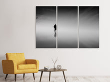 Laden Sie das Bild in den Galerie-Viewer, Leinwandbild 3-teilig Spiegelung im Nebel