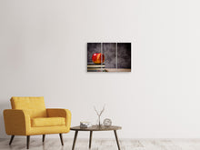 Laden Sie das Bild in den Galerie-Viewer, Leinwandbild 3-teilig Der Apfel