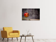 Laden Sie das Bild in den Galerie-Viewer, Leinwandbild 3-teilig Der Apfel