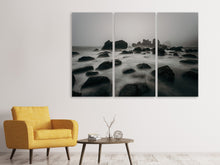 Laden Sie das Bild in den Galerie-Viewer, Leinwandbild 3-teilig Inspiration Meer