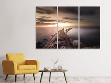 Laden Sie das Bild in den Galerie-Viewer, Leinwandbild 3-teilig Mythologie Meer