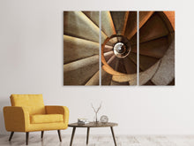 Laden Sie das Bild in den Galerie-Viewer, Leinwandbild 3-teilig Imposantes Treppenhaus