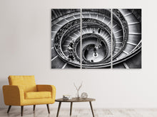 Laden Sie das Bild in den Galerie-Viewer, Leinwandbild 3-teilig Treppe im Vatikan