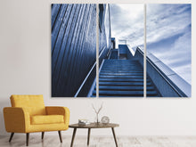 Laden Sie das Bild in den Galerie-Viewer, Leinwandbild 3-teilig Steile Treppe