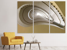 Laden Sie das Bild in den Galerie-Viewer, Leinwandbild 3-teilig Eigenwilliges Treppenhaus