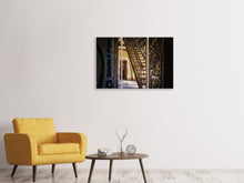 Laden Sie das Bild in den Galerie-Viewer, Leinwandbild 3-teilig Alte Treppe