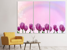 Laden Sie das Bild in den Galerie-Viewer, Leinwandbild 3-teilig Süsse Tulpen