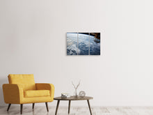 Laden Sie das Bild in den Galerie-Viewer, Leinwandbild 3-teilig Satelliten Bild