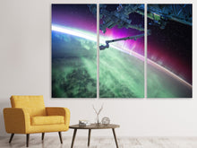Laden Sie das Bild in den Galerie-Viewer, Leinwandbild 3-teilig Spektakuläres Satelliten Bild