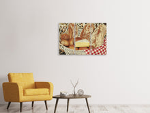 Laden Sie das Bild in den Galerie-Viewer, Leinwandbild 3-teilig Picknick Brotkorb