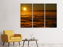 Laden Sie das Bild in den Galerie-Viewer, Leinwandbild 3-teilig Sonnenaufgang in der Natur