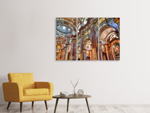 Laden Sie das Bild in den Galerie-Viewer, Leinwandbild 3-teilig Barocke Kirche