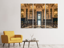 Laden Sie das Bild in den Galerie-Viewer, Leinwandbild 3-teilig Barocker Saal