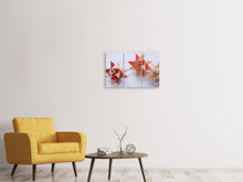 Laden Sie das Bild in den Galerie-Viewer, Leinwandbild 3-teilig Sterne Origami