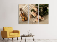 Laden Sie das Bild in den Galerie-Viewer, Leinwandbild 3-teilig Die Violine