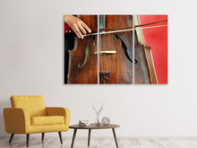 Laden Sie das Bild in den Galerie-Viewer, Leinwandbild 3-teilig Das Cello