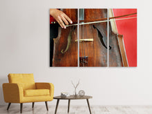 Laden Sie das Bild in den Galerie-Viewer, Leinwandbild 3-teilig Das Cello