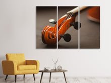 Laden Sie das Bild in den Galerie-Viewer, Leinwandbild 3-teilig Close up Geige
