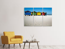 Laden Sie das Bild in den Galerie-Viewer, Leinwandbild 3-teilig Muizenberg Kapstadt